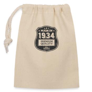 MADE IN 1934 - Sac cadeau en coton avec cordon (14 x 20 cm) - nature - Devant