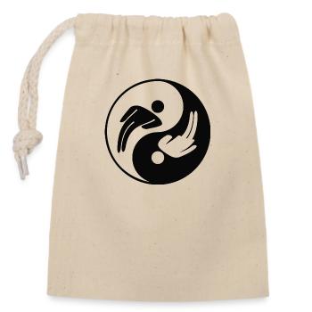 TOILET - Closable cotton gift bag (14x20cm) - nature - Front