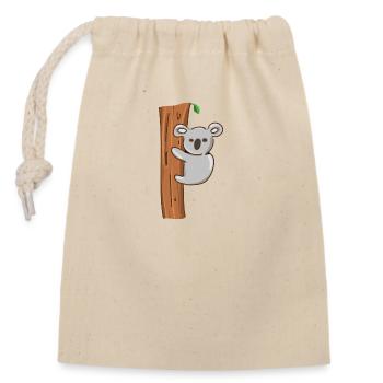 Koala animal tree climbing symbol - Closable cotton gift bag (14x20cm) - nature - Front