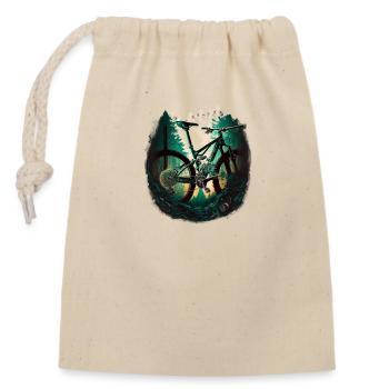 VTT - Dur comme les ongles - Sac cadeau en coton avec cordon (14 x 20 cm) - nature - Devant