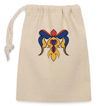 angel - Closable cotton gift bag (14x20cm) - nature - Front