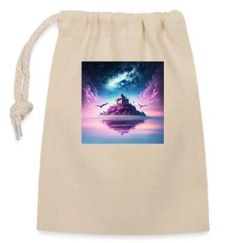 Wizard Castle - Closable cotton gift bag (14x20cm) - nature - Front