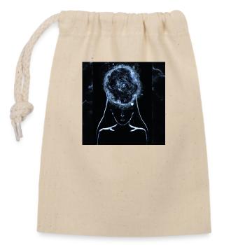 7b - Sac cadeau en coton avec cordon (14 x 20 cm) - nature - Devant