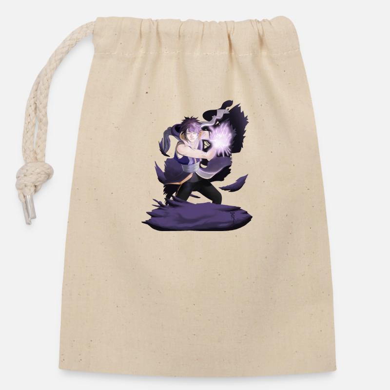 Mage - Sac cadeau en coton avec cordon (14 x 20 cm) - nature