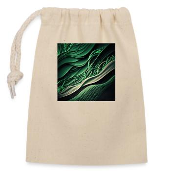 Everything is made of waves 7 - Closable cotton gift bag (14x20cm) - nature - Front