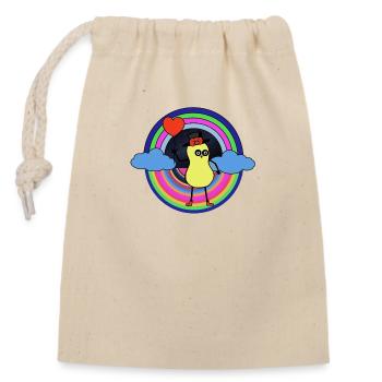 Peanut Dream Nut Kids Good Night Rainbow - Closable cotton gift bag (14x20cm) - nature - Front