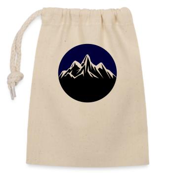 mountains - Verschließbarer Geschenkbeutel aus Baumwolle (14x20cm) - Natur - Vorne