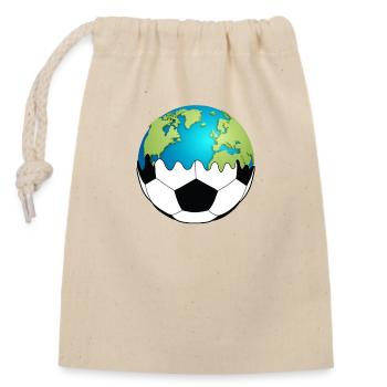 sport - Sac cadeau en coton avec cordon (14 x 20 cm) - nature - Devant