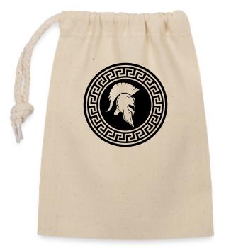Spartan 01 - Sac cadeau en coton avec cordon (14 x 20 cm) - nature - Devant