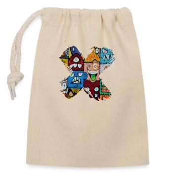 Graffiti style Splash hip hop couleurs peintre couleur - Sac cadeau en coton avec cordon (14 x 20 cm) - nature - Devant