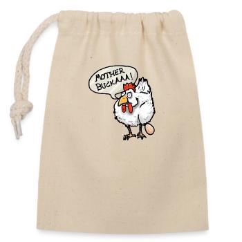 Mother bukaaa!! - Closable cotton gift bag (14x20cm) - nature - Front