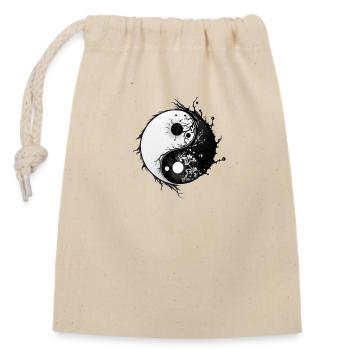 YinYang Sauvage - Sac cadeau en coton avec cordon (14 x 20 cm) - nature - Devant