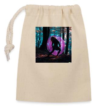 Forest Dance - Verschließbarer Geschenkbeutel aus Baumwolle (14x20cm) - Natur - Vorne