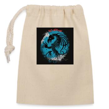 SCORPION ZODIAC TWO - Sac cadeau en coton avec cordon (14 x 20 cm) - nature - Devant