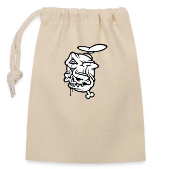 Freak with a third eye - Closable cotton gift bag (14x20cm) - nature - Front