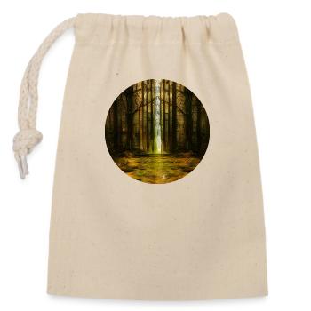 Dark forest - Closable cotton gift bag (14x20cm) - nature - Front