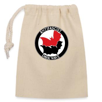 VAGUE NOIRE ANTIFASCISTE - Sac cadeau en coton avec cordon (14 x 20 cm) - nature - Devant