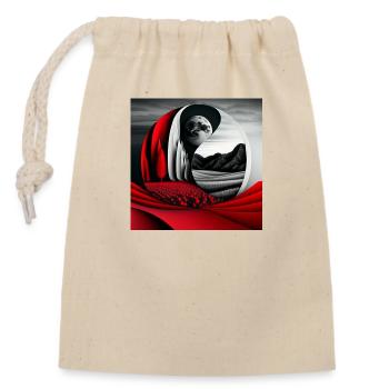Lune de sang - Sac cadeau en coton avec cordon (14 x 20 cm) - nature - Devant