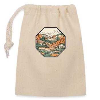 Landscape - Closable cotton gift bag (14x20cm) - nature - Front