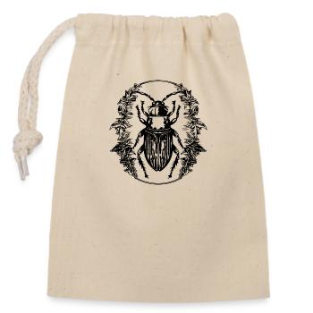 Insectes, bestioles, arthropodes - Sac cadeau en coton avec cordon (14 x 20 cm) - nature - Devant