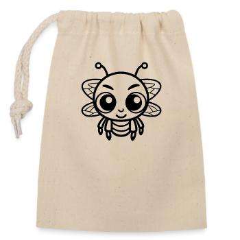 Insectes, bestioles, arthropodes - Sac cadeau en coton avec cordon (14 x 20 cm) - nature - Devant