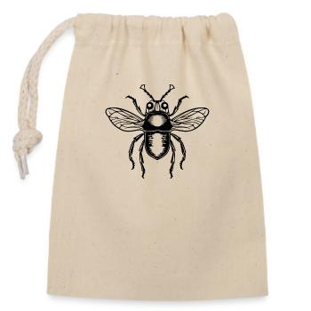 Insectes, bestioles, arthropodes - Sac cadeau en coton avec cordon (14 x 20 cm) - nature - Devant