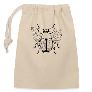Insectes, bestioles, arthropodes - Sac cadeau en coton avec cordon (14 x 20 cm) - nature - Devant