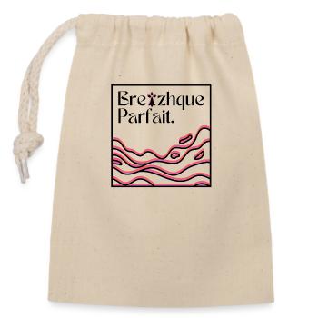 Breizhque parfait ! - Sac cadeau en coton avec cordon (14 x 20 cm) - nature - Devant