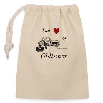 The Love of Oltimer - Verschließbarer Geschenkbeutel aus Baumwolle (14x20cm) - Natur - Vorne