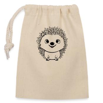Hérisson Forest Prickly Animal - Sac cadeau en coton avec cordon (14 x 20 cm) - nature - Devant