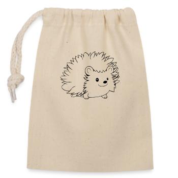 Hérisson Forest Prickly Animal - Sac cadeau en coton avec cordon (14 x 20 cm) - nature - Devant