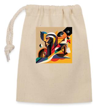The Bauhaus Legacy - Closable cotton gift bag (14x20cm) - nature - Front