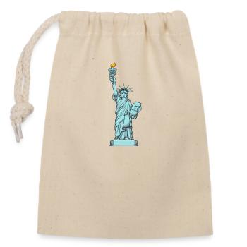 Statue Of Liberty - Closable cotton gift bag (14x20cm) - nature - Front