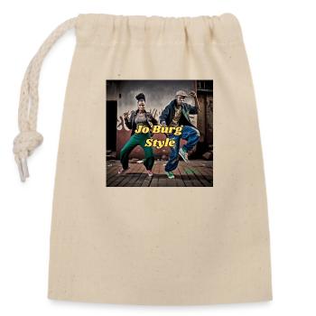 JoBurg Style - Closable cotton gift bag (14x20cm) - nature - Front
