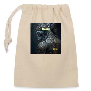 Chill Bare - Sac cadeau en coton avec cordon (14 x 20 cm) - nature - Devant