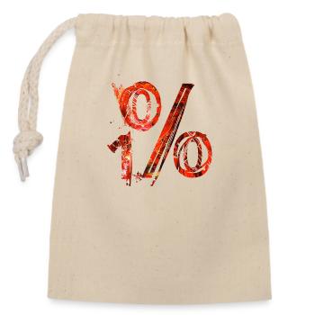 Internet email www drôle de mème grunge tech leters - Sac cadeau en coton avec cordon (14 x 20 cm) - nature - Devant