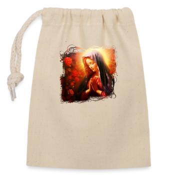 Holly Mary Maria Madonna Mariana Virgin Mary Holy - Closable cotton gift bag (14x20cm) - nature - Front