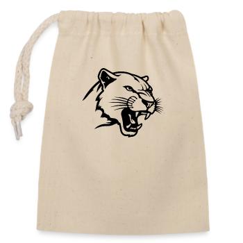 Panther Predator Jungle Wildcat - Sac cadeau en coton avec cordon (14 x 20 cm) - nature - Devant