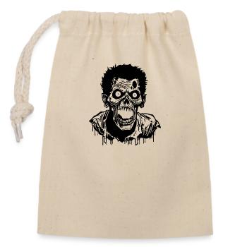 Zombie Undead Halloween Horreur - Sac cadeau en coton avec cordon (14 x 20 cm) - nature - Devant
