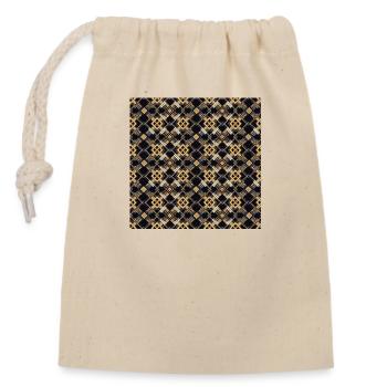 Carreaux Motif Sans Couture Motif Géométrique Art Moderne - Sac cadeau en coton avec cordon (14 x 20 cm) - nature - Devant