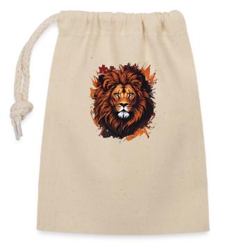 Le Roi Lion - Sac cadeau en coton avec cordon (14 x 20 cm) - nature - Devant