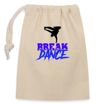 break dance - Verschließbarer Geschenkbeutel aus Baumwolle (14x20cm) - Natur - Vorne