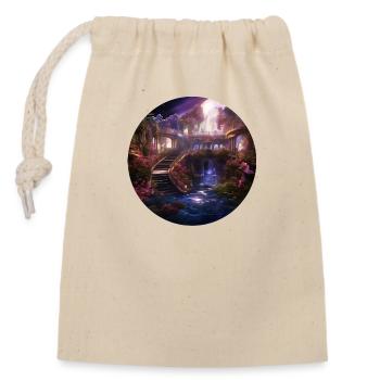 Enchanted Astral Starharbor - Closable cotton gift bag (14x20cm) - nature - Front