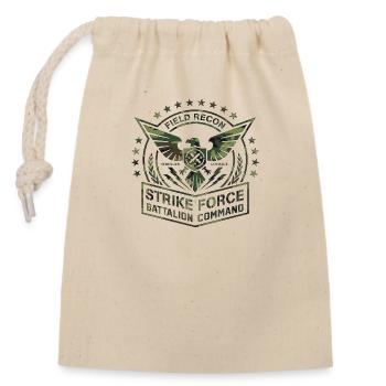 Army Military Air Force Navy Marines Amérique États-Unis - Sac cadeau en coton avec cordon (14 x 20 cm) - nature - Devant