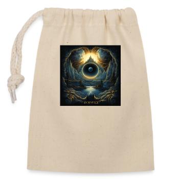 Planet design lqndscape - Closable cotton gift bag (14x20cm) - nature - Front