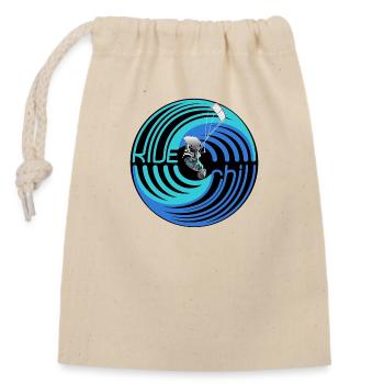 RIDE et chill - Sac cadeau en coton avec cordon (14 x 20 cm) - nature - Devant