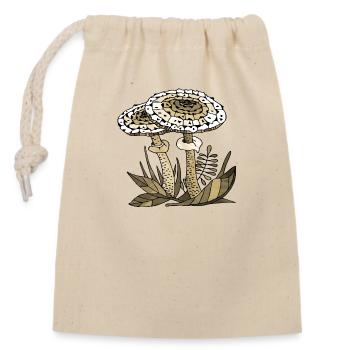 fungi - Closable cotton gift bag (14x20cm) - nature - Front