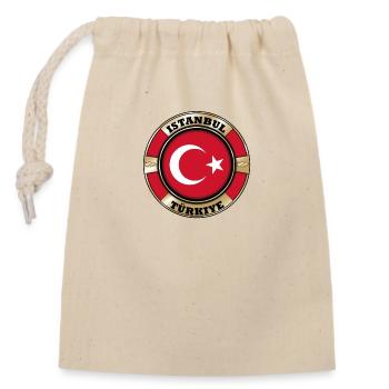 Hotel Türkiye, Istanbul - hotel deals and reviews - Closable cotton gift bag (14x20cm) - nature - Front