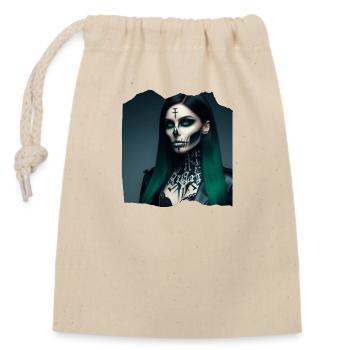 Sorcière Macabre Dark Spooky Nightmare Signs - Sac cadeau en coton avec cordon (14 x 20 cm) - nature - Devant