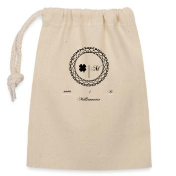 SOON 2BE MILLIONNAIRE 2 - Sac cadeau en coton avec cordon (14 x 20 cm) - nature - Devant
